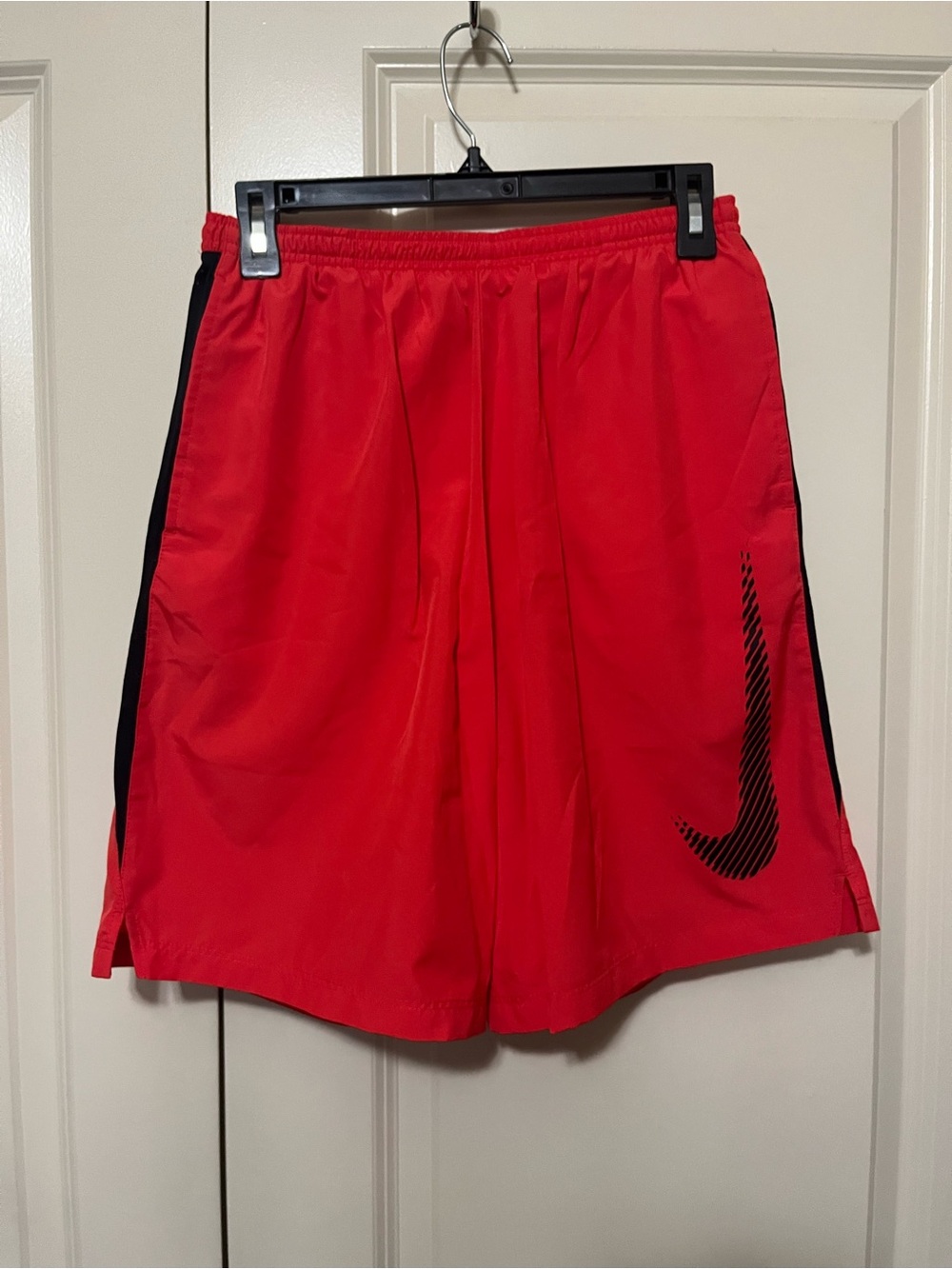Nike Orange and Black Men's Athletic Shorts